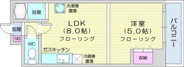 西１１丁目駅 徒歩10分 4階の物件間取画像